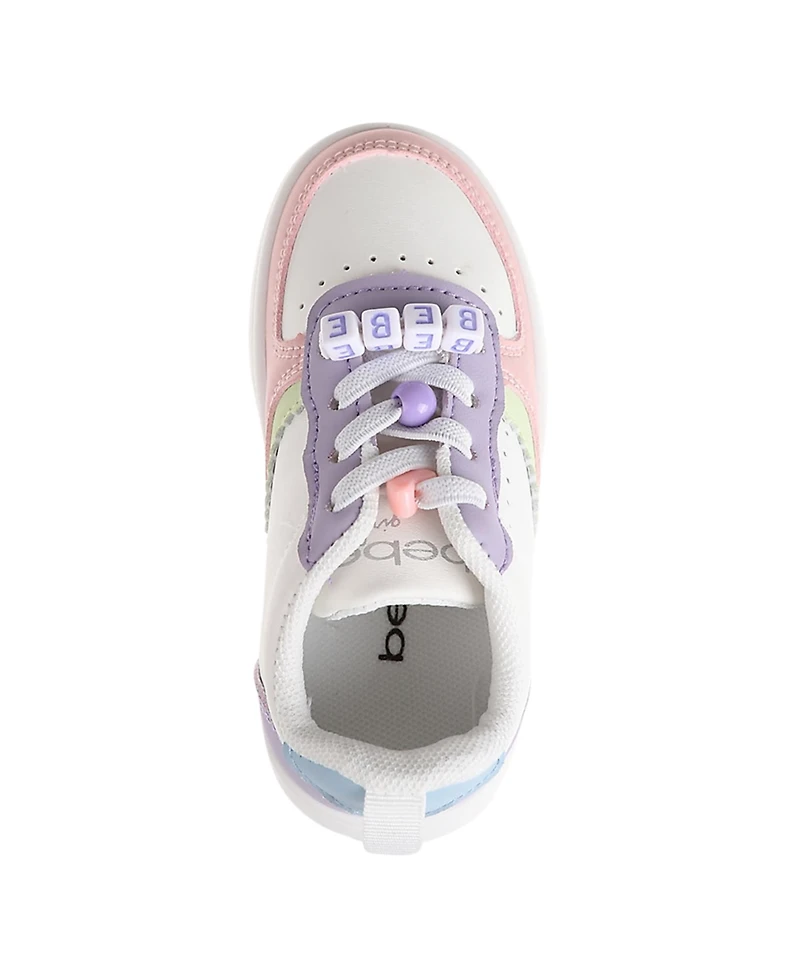 Bebe Toddler Girls Lace Charms Sneakers