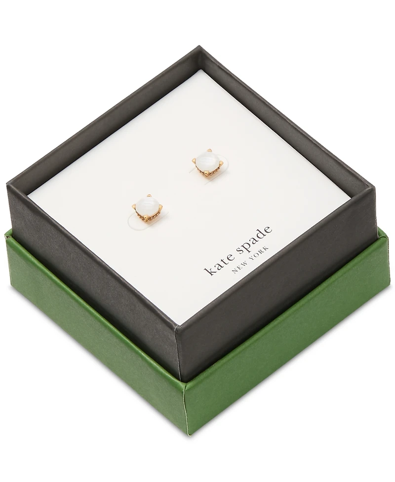 Kate Spade New York Gold-Tone Color Cubic Zirconia Stud Earrings