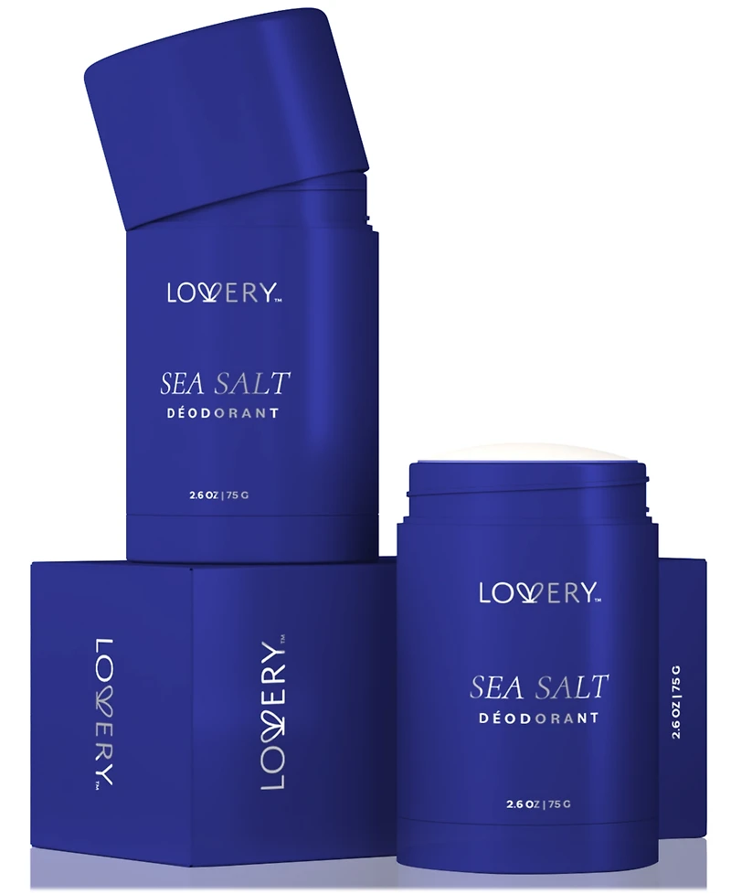 Lovery LoveryMen Sea Salt Deodorant Stick, 2.6 oz.