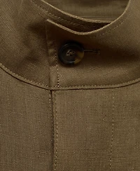 Mango Men's Slim-Fit Linen Overshirt