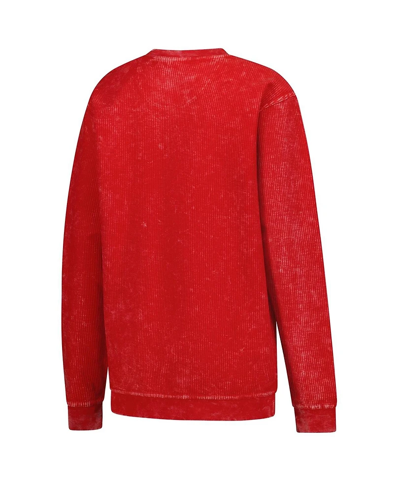 G-iii 4Her by Carl Banks Women's Red Cincinnati Reds Comfy Cord Pullover Sweatshirt