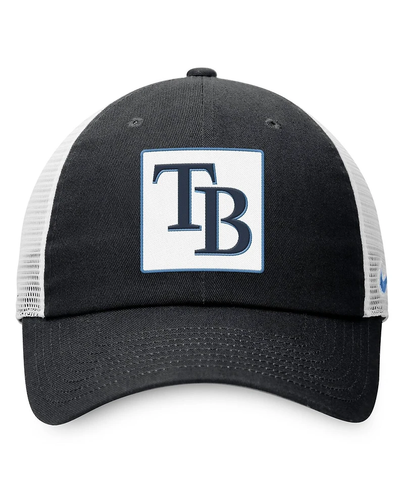 Nike Men's Black Tampa Bay Rays Rise Adjustable Trucker Hat