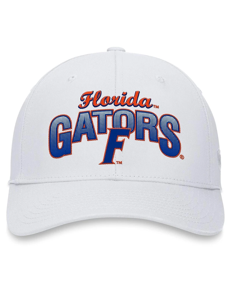 Top of the World Men's White Florida Gators Fundamentals Game Adjustable Hat