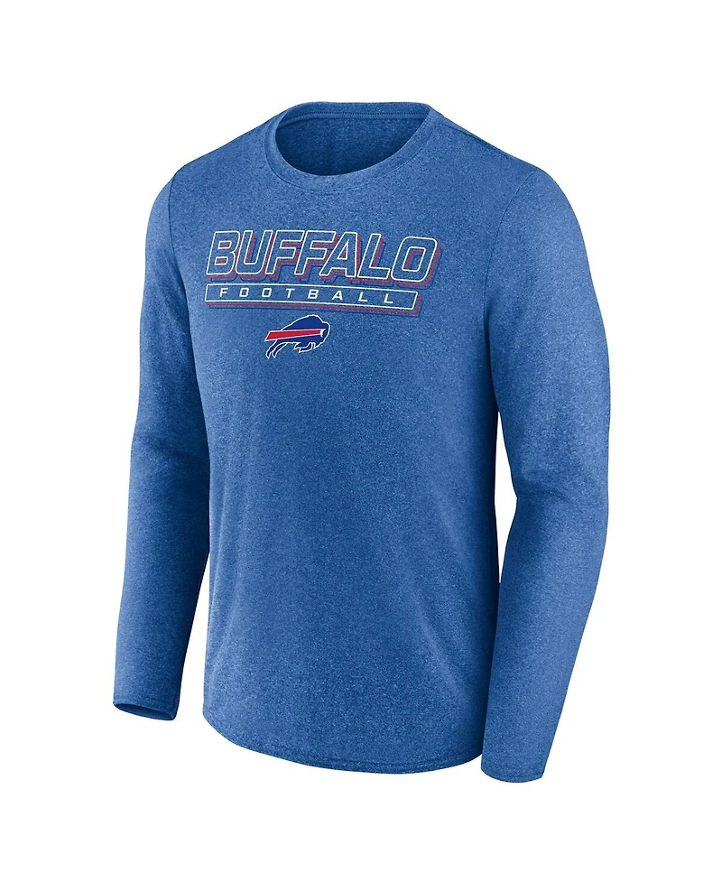 Fanatics Men's Heather Royal Buffalo Bills Fundamentals Long Sleeve T-Shirt