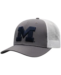 Top of the World Men's Gray Michigan Wolverines Trucker Adjustable Hat