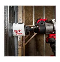 Milwaukee 49-56-7250 3/8 in. Quick Change Large Hole Saw Arbor with Pilot Drill Bit