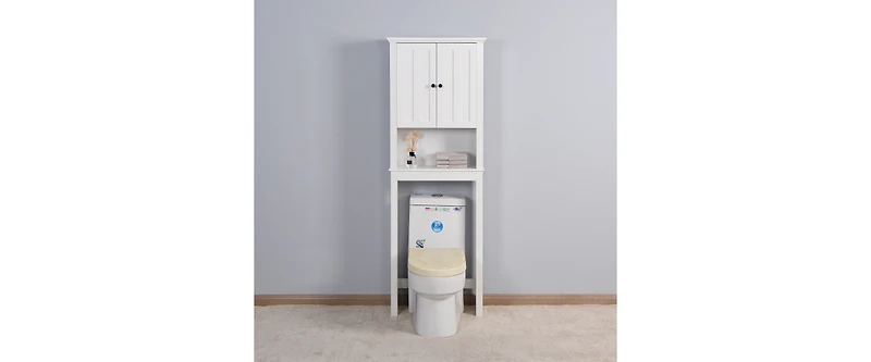 25.98 in. W x 69.92 in. H x 9.05 in. D White Mdf 2