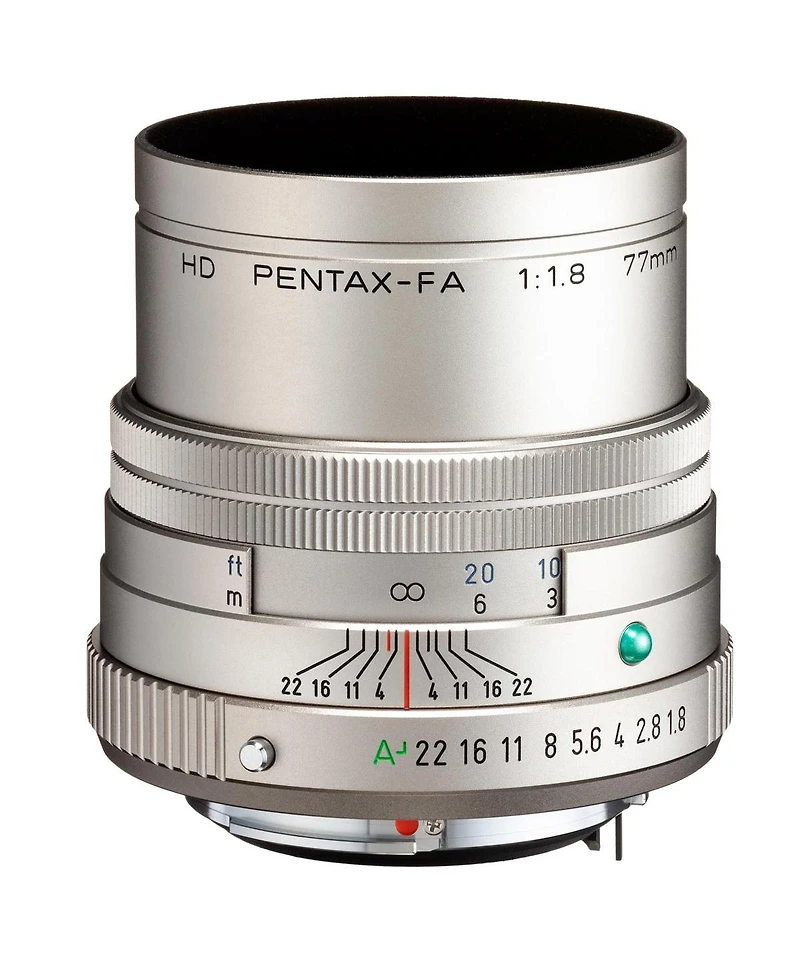 Pentax Pentax Hd 77mmF1.8 Limited Silver Limited Medium telephoto Prime Lens, High-Performance Hd Coating, Round Diaphragm (27890)