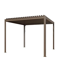 Mondawe 10x10FT Louvered Pergola Outdoor Aluminum
