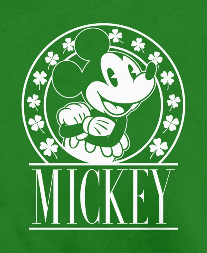 Mickey Classic Men's Lucky Crew Fleece Pullover Sweatshirt