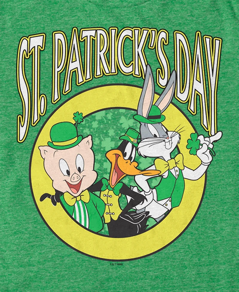 Looney Tunes Men's Team St Pats Short Sleeve T-Shirt
