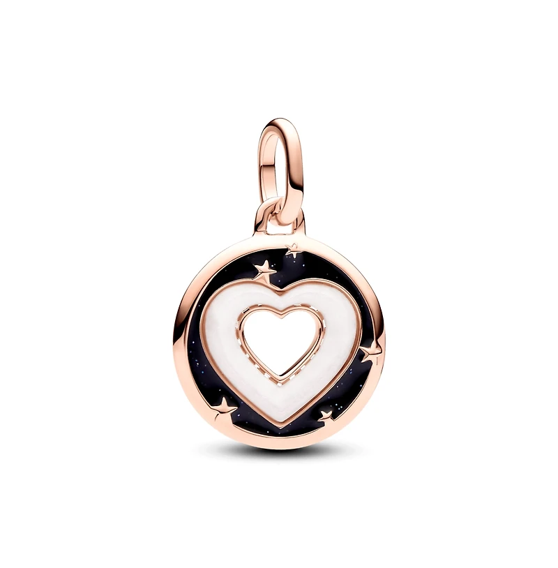 Pandora Rose Gold-Plated Hearts Medallion Charms