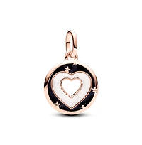 Pandora Rose Gold-Plated Hearts Medallion Charms