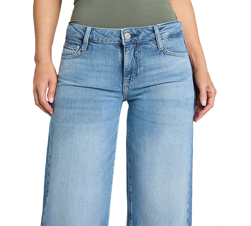 Guess Women's Mid Rise Wide-Leg Palazzo Jeans
