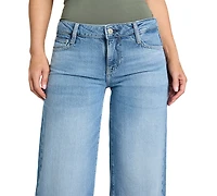 Guess Women's Mid Rise Wide-Leg Palazzo Jeans