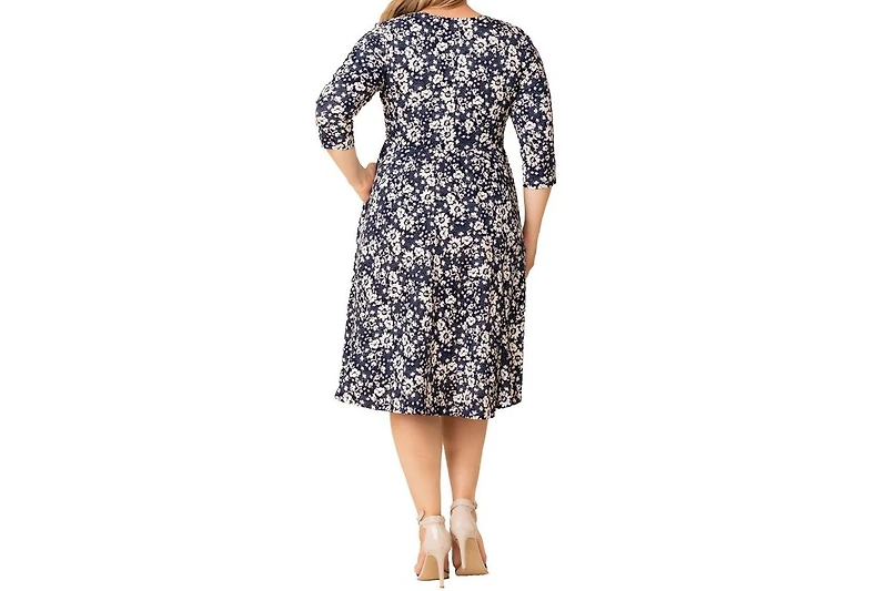 Kiyonna Plus Royal Sweetheart Cocktail Dress