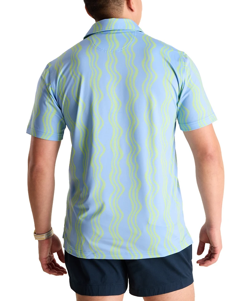 Chubbies Men's The Wavy Daze Performance Polo Shirt
