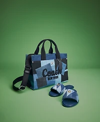 Coach Women's Holly Quilted Patchwork Slide Sandals