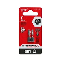 Milwaukee 48-32-4421 Shockwave Impact Square Recess #1 Insert Bits