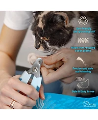 Ocean Plastic by Pt Blue Eco-Friendly Pet Nail Clipper, Sustainable Grooming Tool for Dogs and Cats