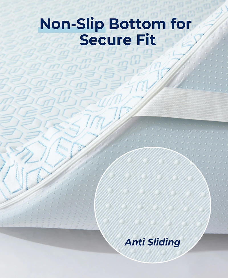 Unikome Ultra Soft Memory Foam Mattress Down Alternative Mattress Topper, Queen