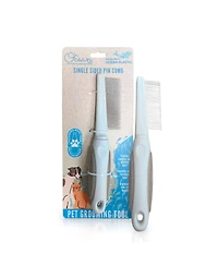 Ocean Plastic by Pt Single-Sided Pin Comb Brush for Pets, Eco-Friendly Grooming Tool Dogs and Cats