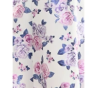 City Studios Juniors' Floral Print Sleeveless Fit & Flare Mini Dress