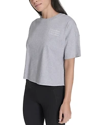 Calvin Klein Performance Women's Cotton Triple-Logo T-Shirt