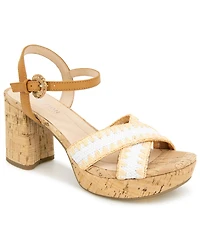 Kenneth Cole Reaction Women's Reeva Raffia Platform Dress Sandals