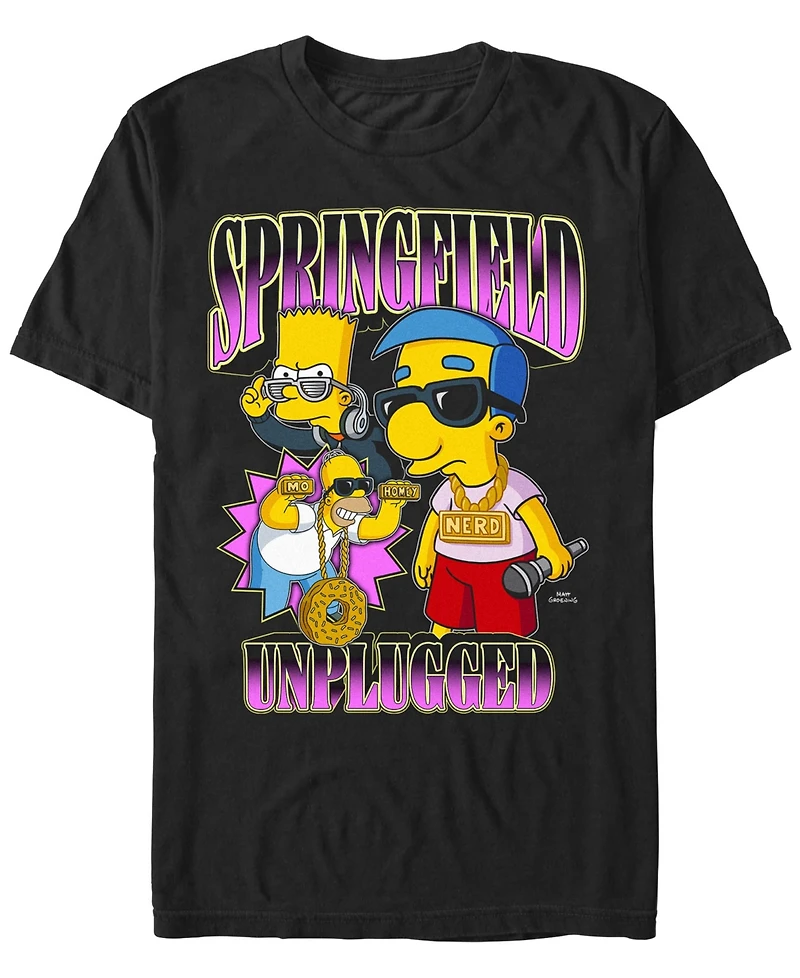 The Simpsons Men's Music Group Short Sleeve T-Shirt