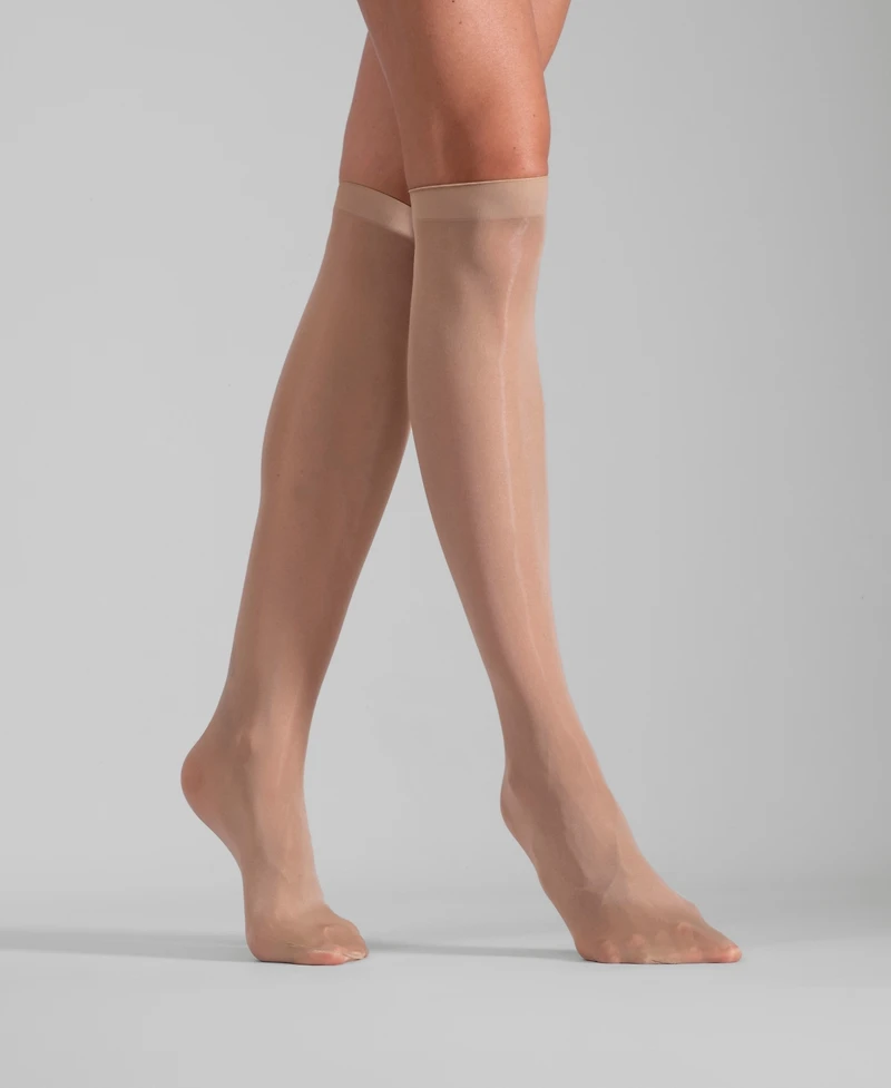 Lechery Women's Set of Two Lustrous Silky Shiny Sheer Dress Knee-high Stockings Socks