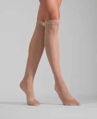 Lechery Women's Set of Two Lustrous Silky Shiny Sheer Dress Knee-high Stockings Socks