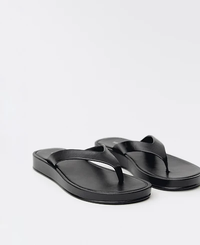 Mango Women's Leather Straps Sandals
