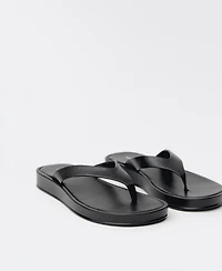 Mango Women's Leather Straps Sandals