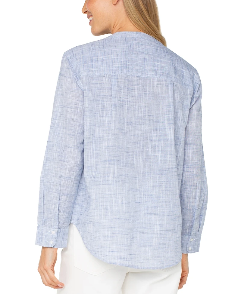 Liverpool Los Angeles Women's Cotton Long-Sleeve Shirt