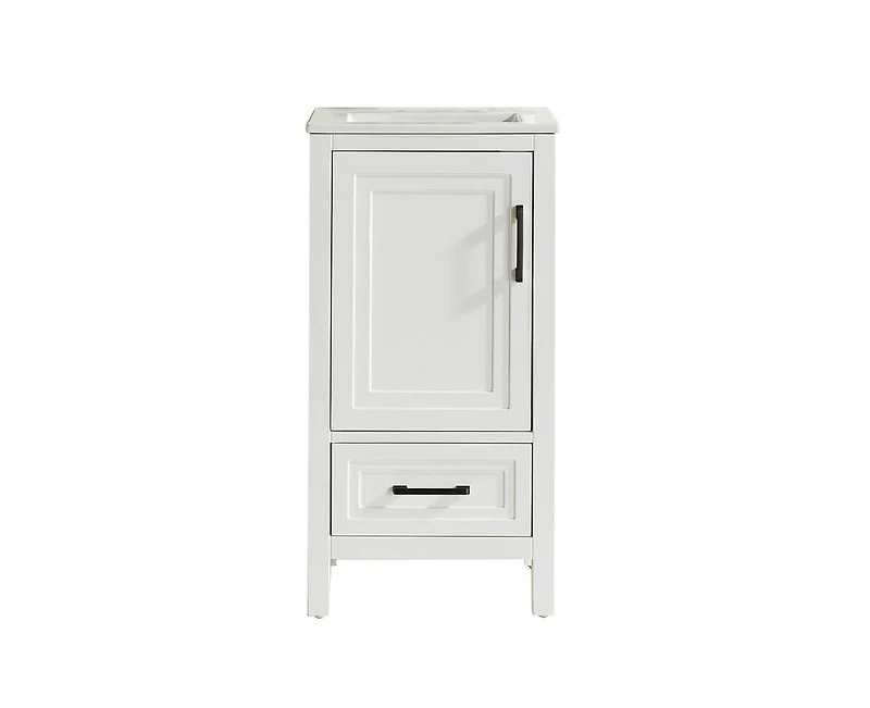 Casainc Fully Assembled 18" Freestanding Single Bathroom Vanity with Top