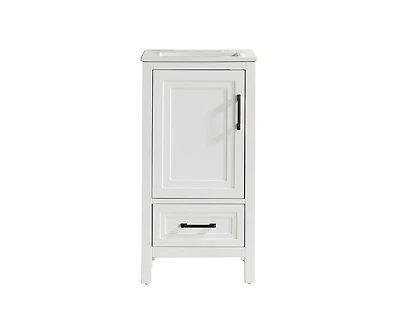 Casainc Fully Assembled 18" Freestanding Single Bathroom Vanity with Top
