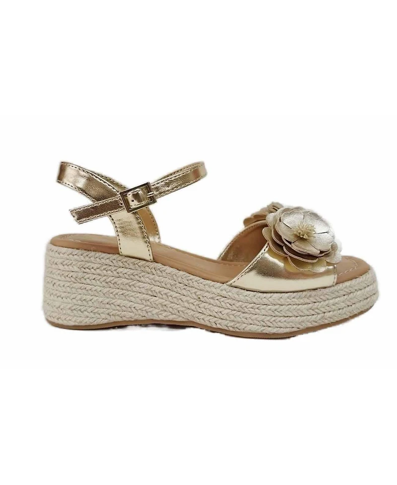 Nina Big Girls Mercy Casual Wedge Sandals