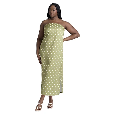 Eloquii Women's Satin Column Dress