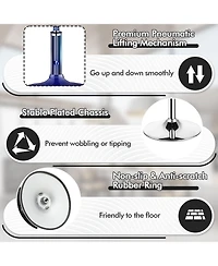 Adjustable 360° Swivel Storage Vanity Stool with Removable Tray