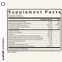 Codeage E-Sport Vitamins+ Citicoline Cognizin, Bacopa Monnieri Supplement, Multivitamins, Astaxanthin, L-Theanine, Ginkgo Biloba, Acetyl-l-Tyrosine, H