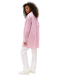 Tommy Jeans Women's Cotton Oversized Mini Shirt Dress