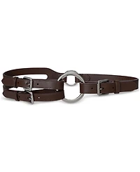 Lauren Ralph Tri-Strap O-Ring Leather Belt