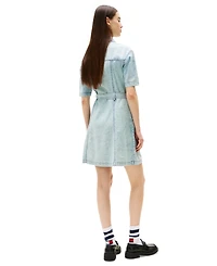 Tommy Jeans Women's Cotton Belted Denim Shirtdress