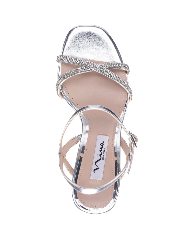 Nina Women's Steven Block Heel Platform Evening Sandals