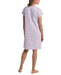 Miss Elaine Women's Cap-Sleeve Floral Nightgown