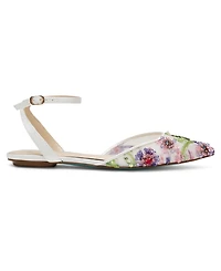 Betsey Johnson Women's Garbo Jeweled Mesh Flats