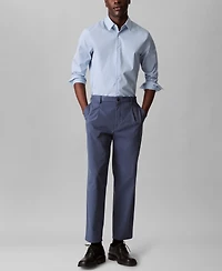 Calvin Klein Men's Slim Fit Supima Stretch Long Sleeve Button-Front Shirt