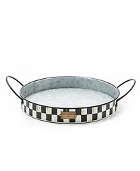 Mackenzie-Childs Spectator Galvanized Serving Trays, Set of 2