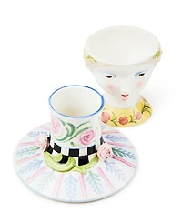 Mackenzie-Childs Rosy Meadow Lady Rose Lidded Vase